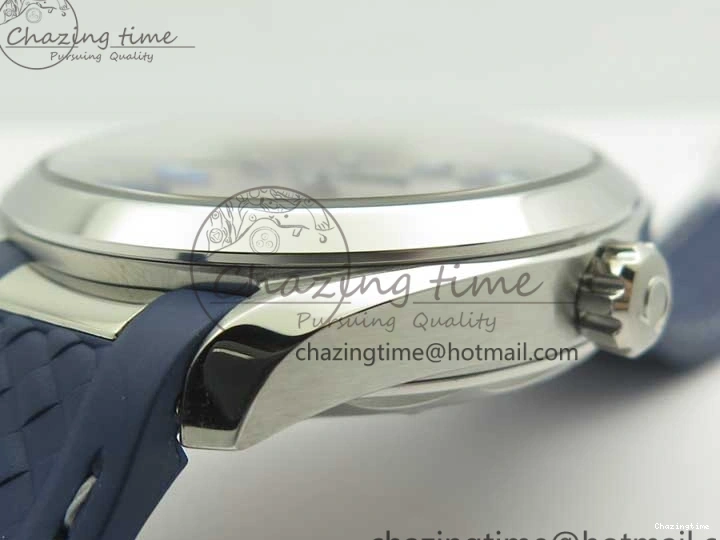 0501 Aqua Terra 150M Master Chronometers VSF 1:1 Best Edition Gray Dial Blue Hand on Blue Rubber Strap A8900 Super Clone HighQuality 8004